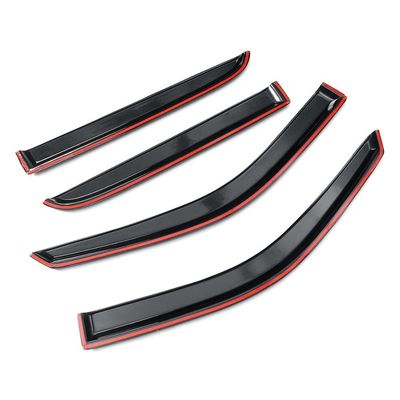 qualidade  Durable Auto Weather Shields Ventshade Rain Guard Wind Deflector Sun Shade Car Window Shade For Dodge Ram 1500 2009-2018 Car Styling fábrica